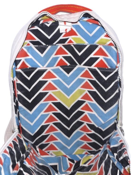 X Incase by Clare Rojas tan larger canvas backpack with padded tablet section main image 4